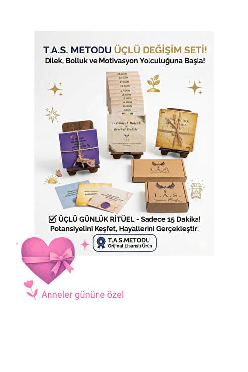 21 Günlük Bolluk Bereket Terkibi, T.A.S. Metodu terapi kartları
